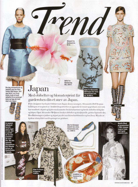 Editorial of a garment