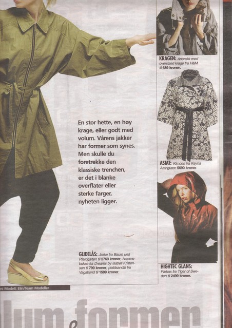 Editorial of a garment