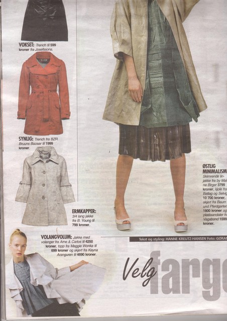 Editorial of a garment