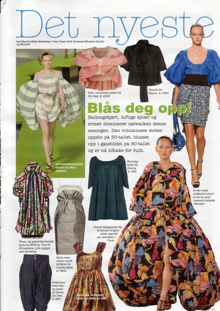 Editorial of a garment
