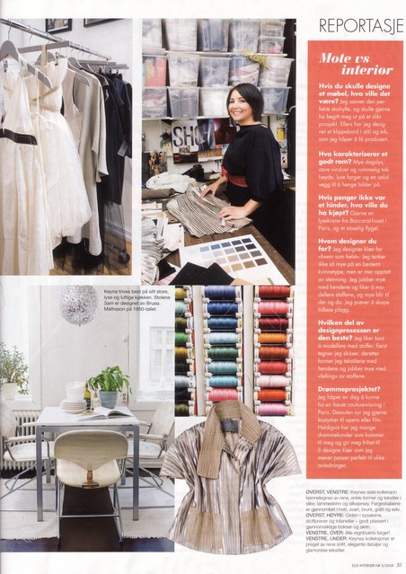 Editorial of a garment