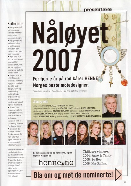 Editorial of a garment