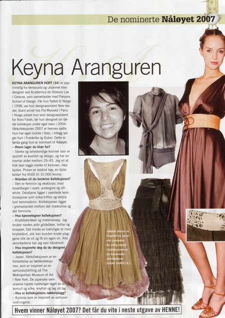 Editorial of a garment