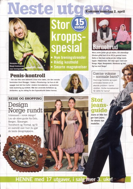 Editorial of a garment