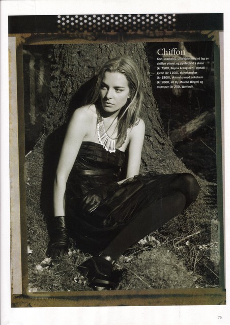 Editorial of a garment