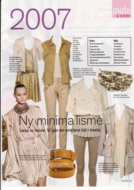 Editorial of a garment