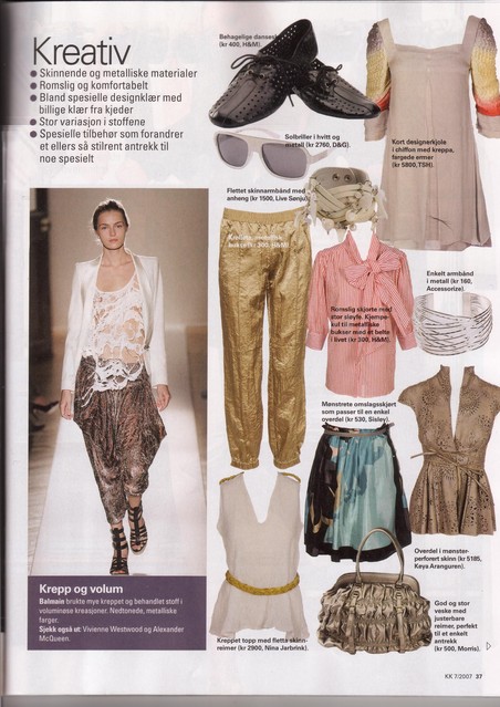 Editorial of a garment