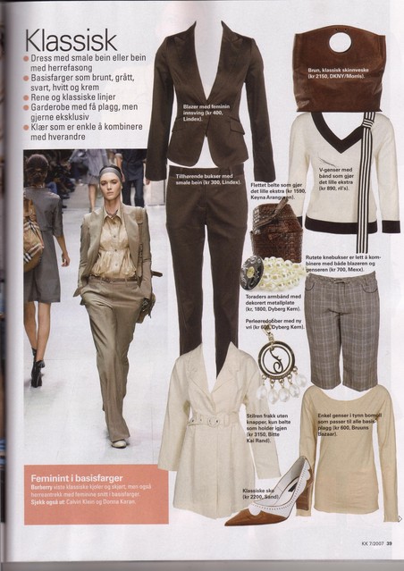 Editorial of a garment
