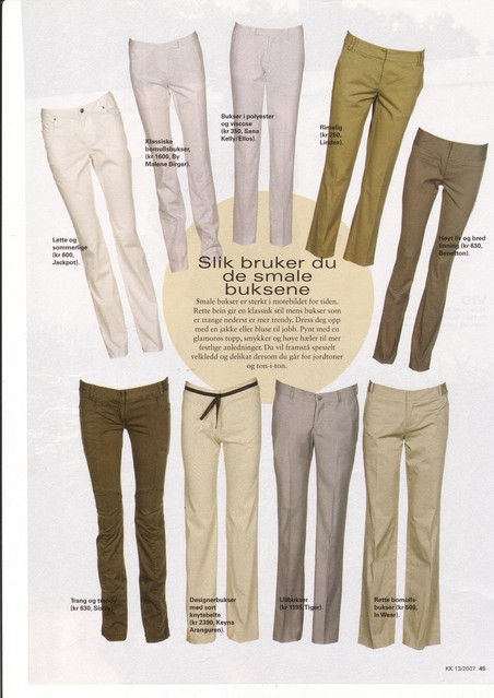 Editorial of a garment