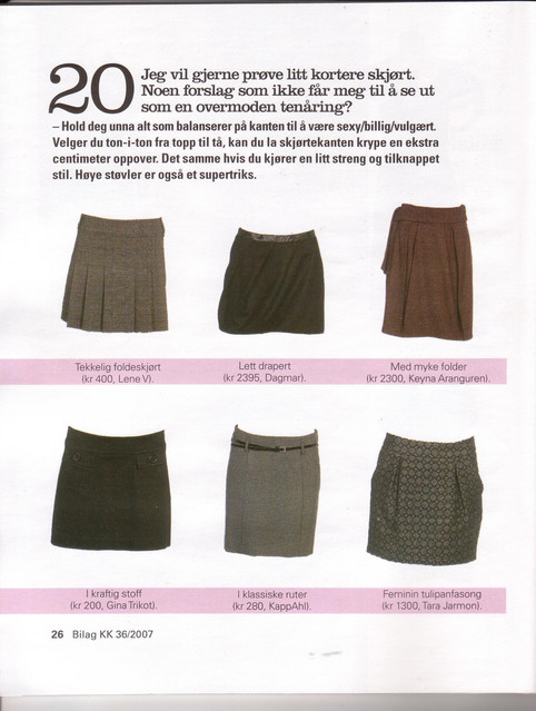 Editorial of a garment