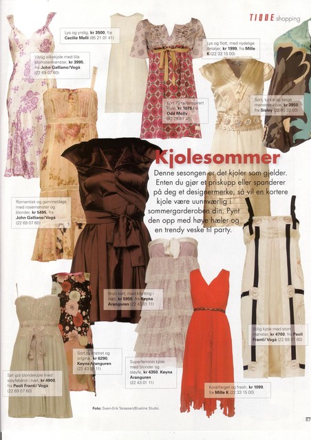 Editorial of a garment
