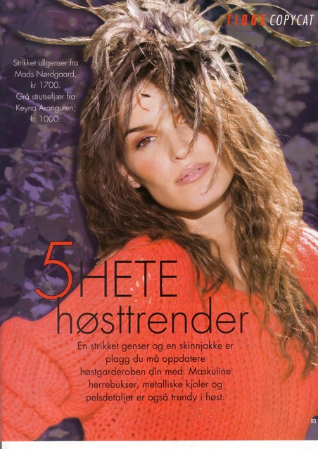 Editorial of a garment