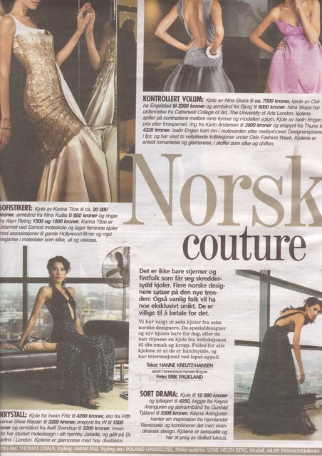 Editorial of a garment
